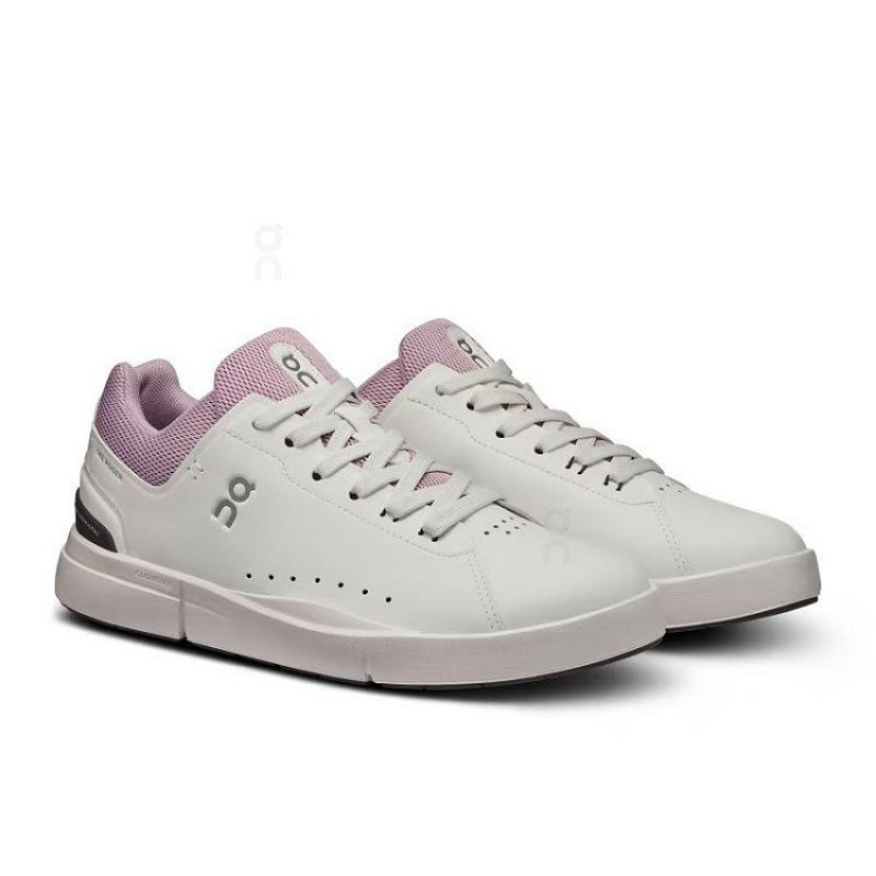 White / Pink Women On Cloud THE ROGER Advantage Sneakers | IE_ON8144