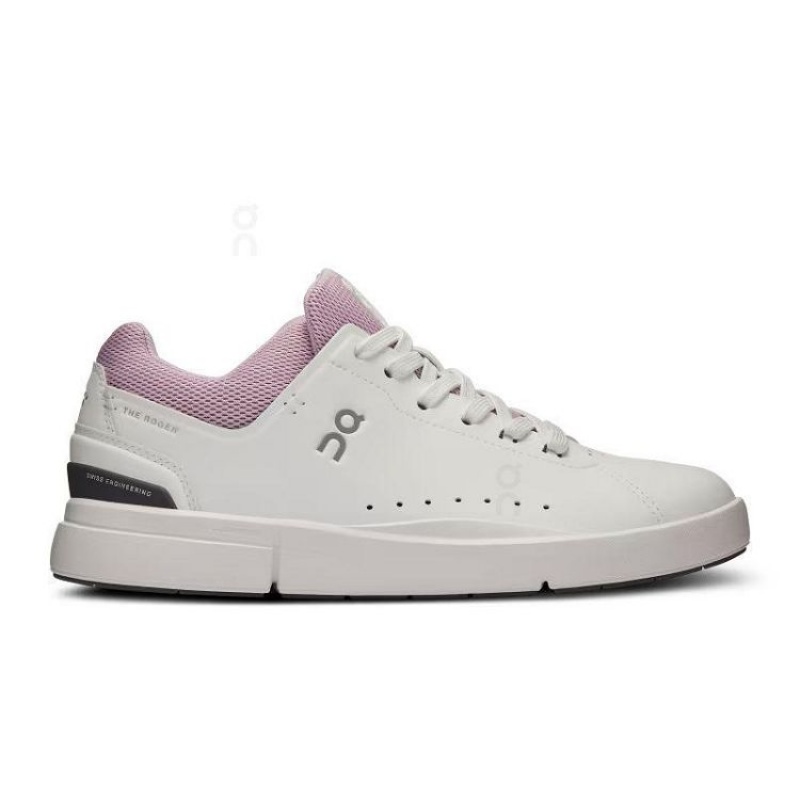 White / Pink Women On Cloud THE ROGER Advantage Sneakers | IE_ON8144