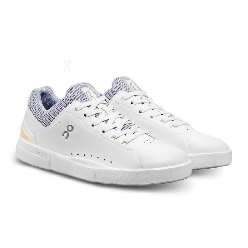 White / Purple Women On Cloud THE ROGER Advantage Sneakers | IE_ON8776