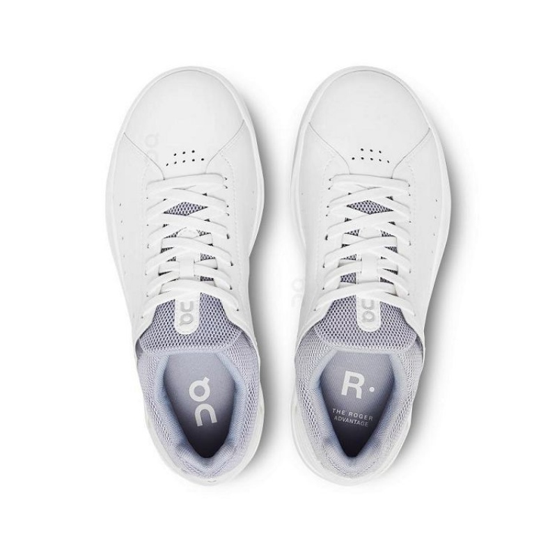 White / Purple Women On Cloud THE ROGER Advantage Sneakers | IE_ON8776