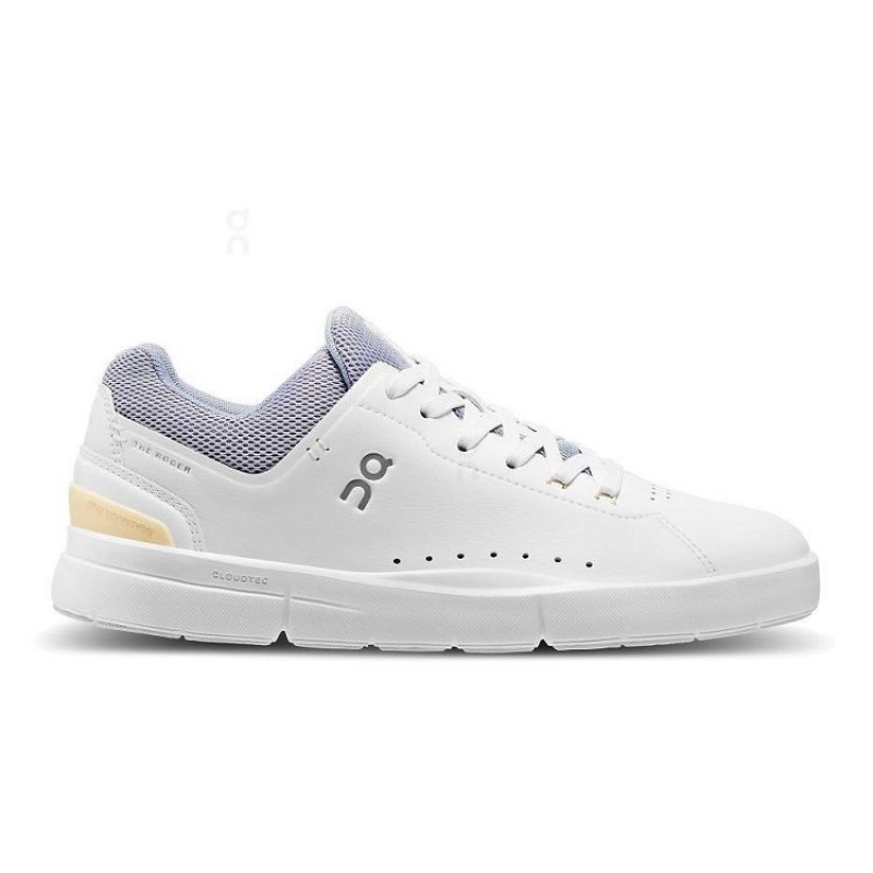 White / Purple Women On Cloud THE ROGER Advantage Sneakers | IE_ON8776