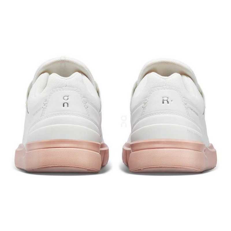 White / Rose Women On Cloud THE ROGER Advantage Sneakers | IE_ON9055