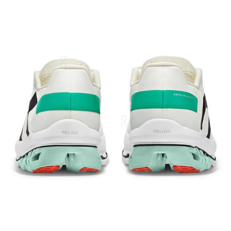 White / Turquoise Men On Cloud Cloudboom Echo Road Running Shoes | IE_ON9062