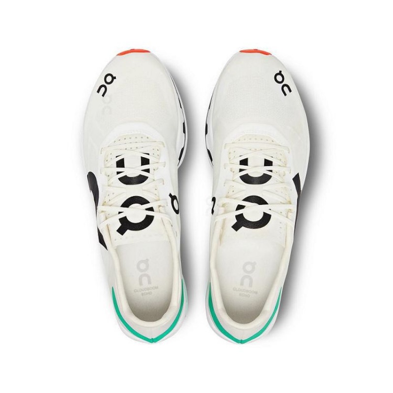 White / Turquoise Men On Cloud Cloudboom Echo Road Running Shoes | IE_ON9062