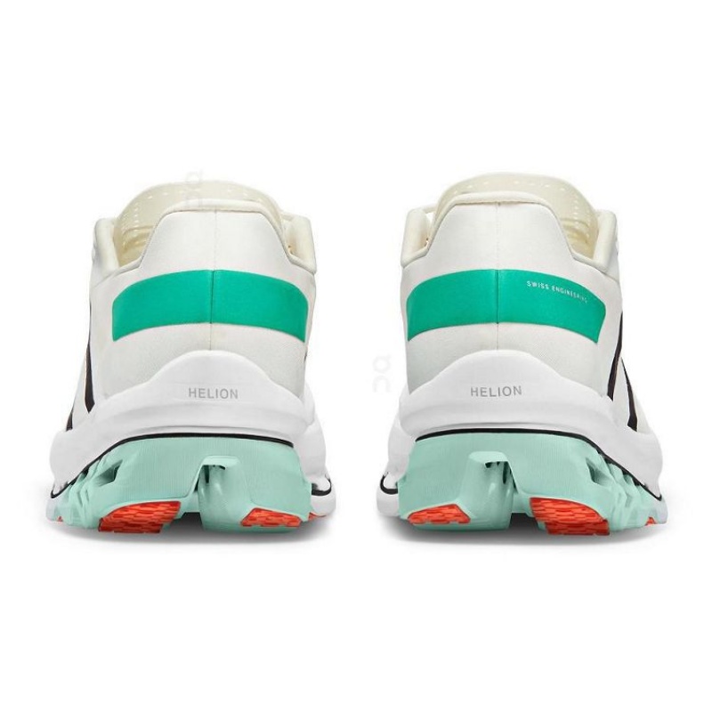 White / Turquoise Women On Cloud Cloudboom Echo Road Running Shoes | IE_ON8100