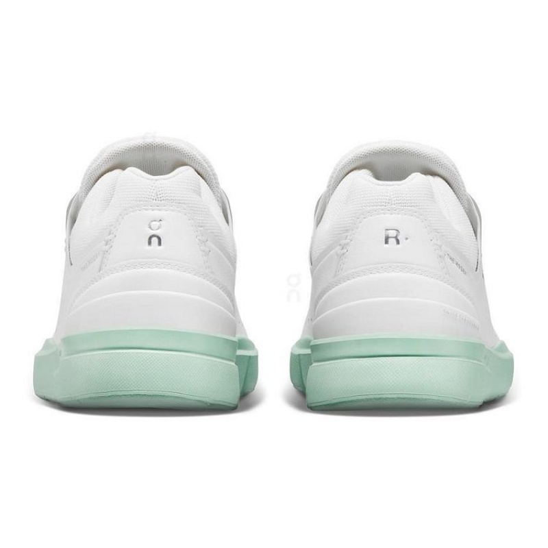 White / Turquoise Women On Cloud THE ROGER Advantage Sneakers | IE_ON8434