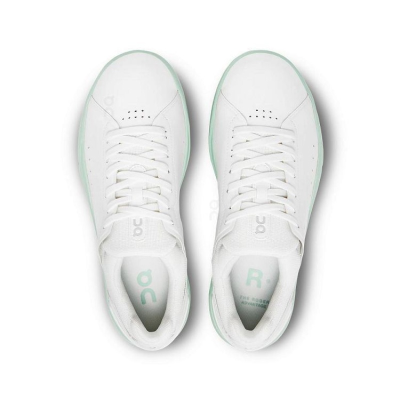 White / Turquoise Women On Cloud THE ROGER Advantage Sneakers | IE_ON8434