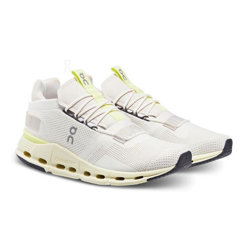 White / Yellow Men On Cloud Cloudnova Sneakers | IE_ON8703