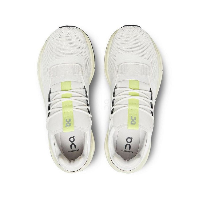 White / Yellow Men On Cloud Cloudnova Sneakers | IE_ON8703