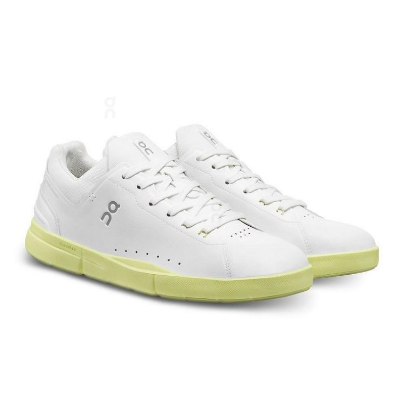 White / Yellow Men On Cloud THE ROGER Advantage Sneakers | IE_ON9125