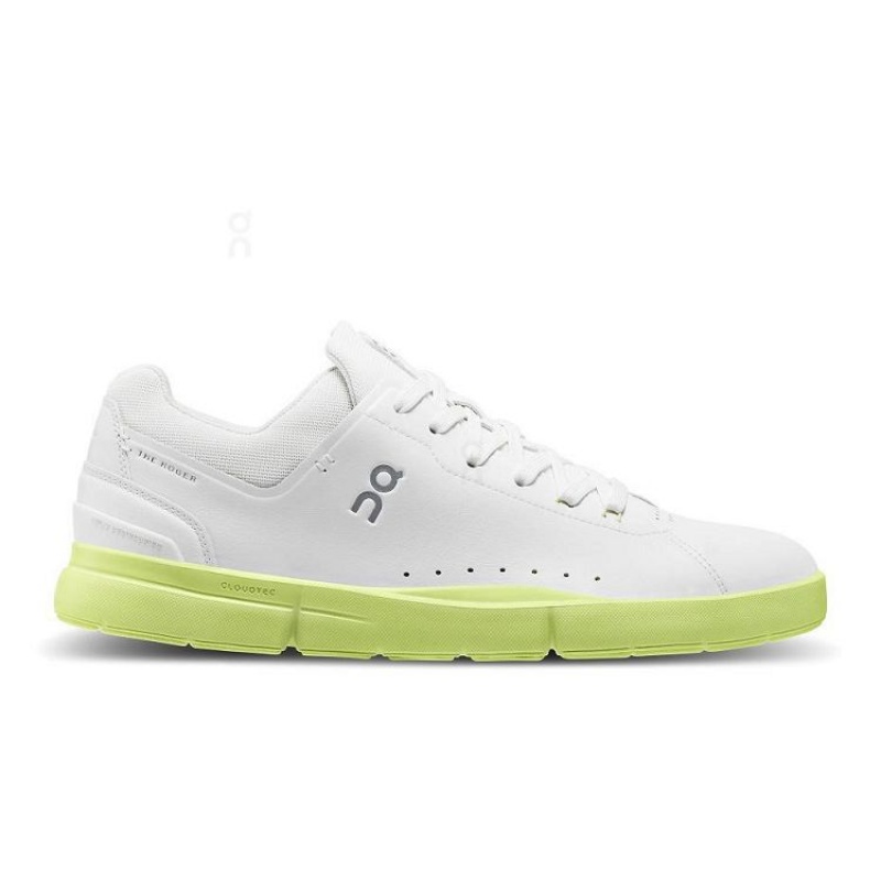 White / Yellow Men On Cloud THE ROGER Advantage Sneakers | IE_ON9125