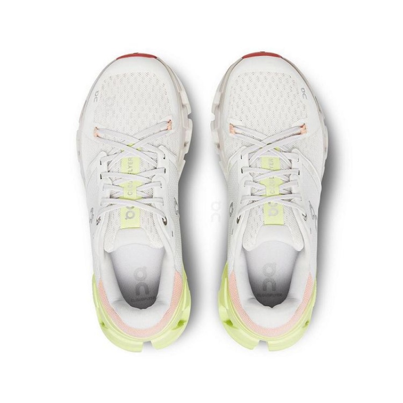 White / Yellow Women On Cloud Cloudflyer 4 Road Running Shoes | IE_ON8130