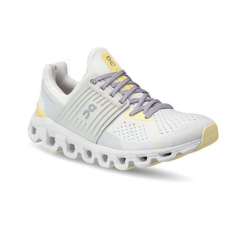 White / Yellow Women On Cloud Cloudswift Road Running Shoes | IE_ON8162