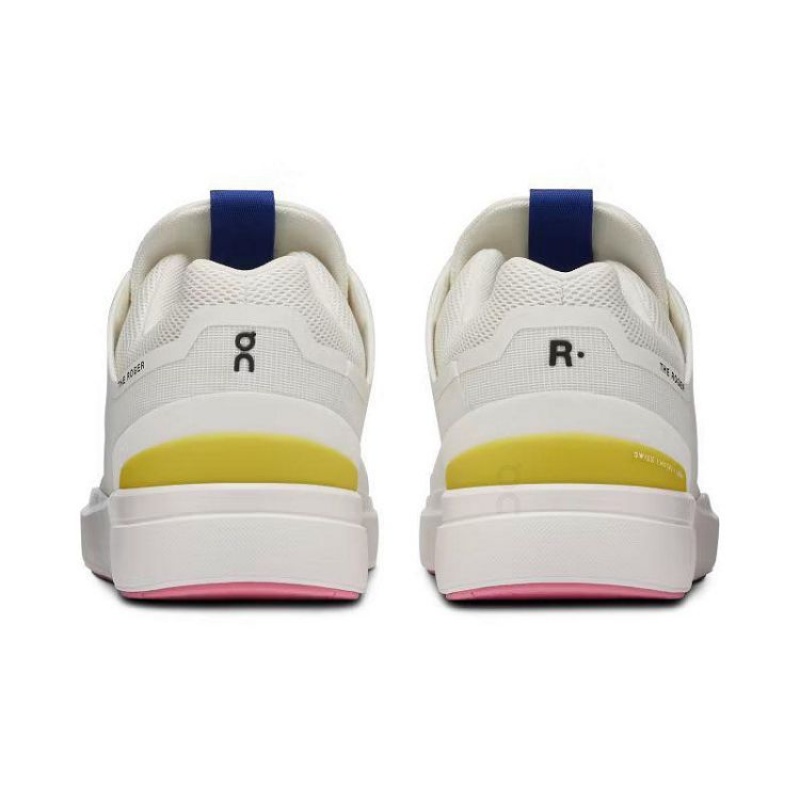 White / Yellow Women On Cloud THE ROGER Spin Sneakers | IE_ON8066