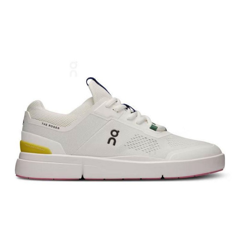 White / Yellow Women On Cloud THE ROGER Spin Sneakers | IE_ON8066