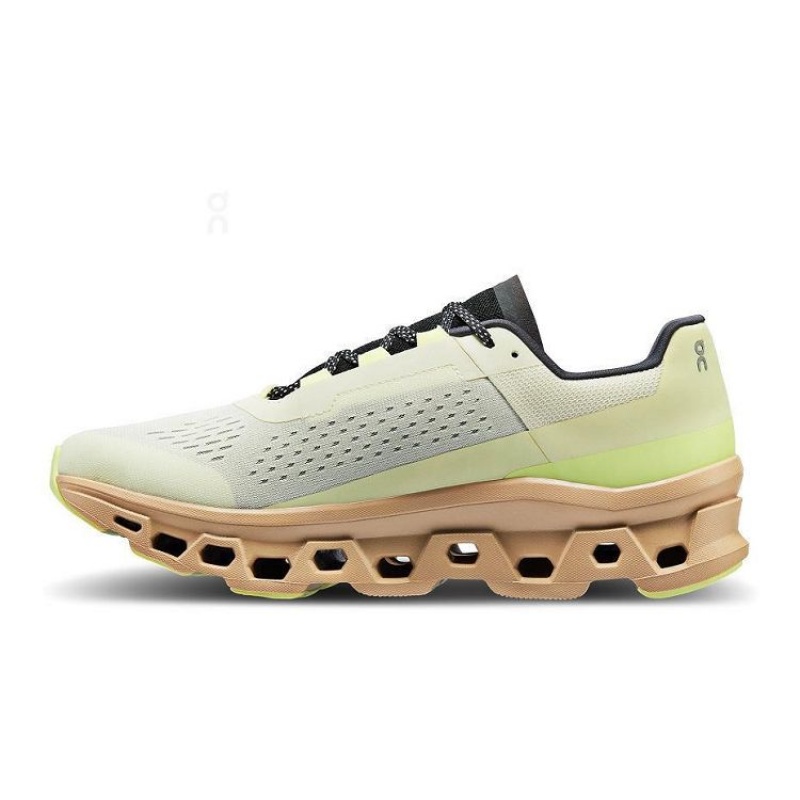 Yellow Men On Cloud Cloudmonster Road Running Shoes | IE_ON8370