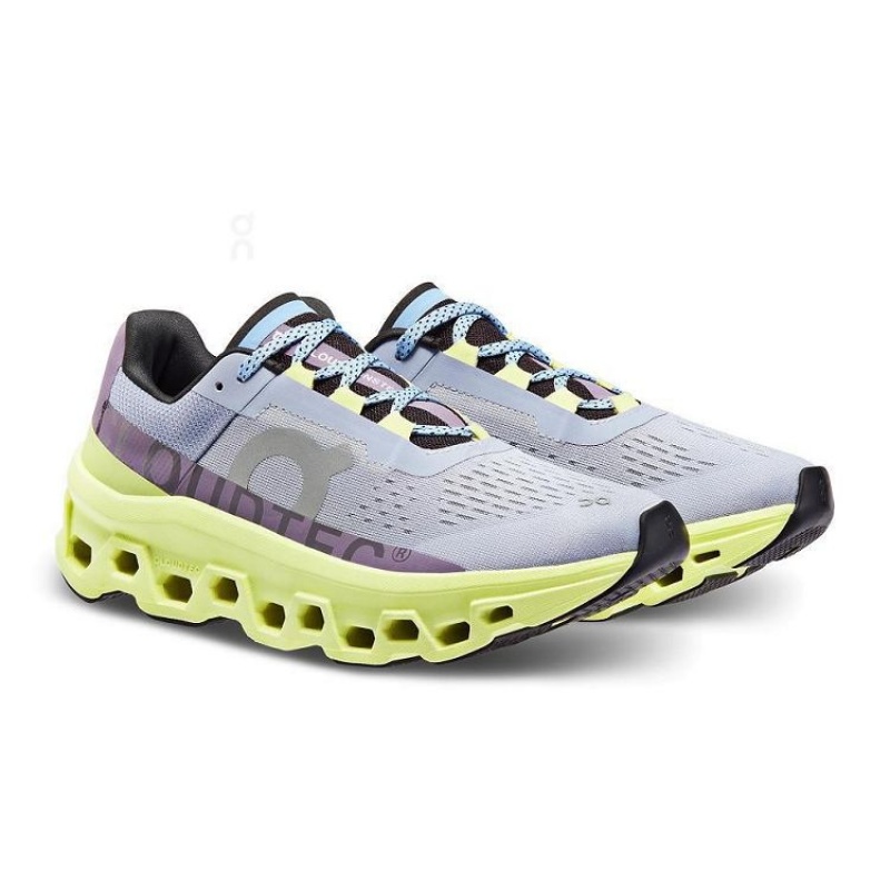 Yellow / Blue Women On Cloud Cloudmonster Road Running Shoes | IE_ON8512