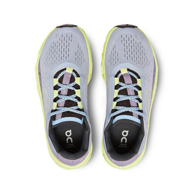 Yellow / Blue Women On Cloud Cloudmonster Road Running Shoes | IE_ON8512