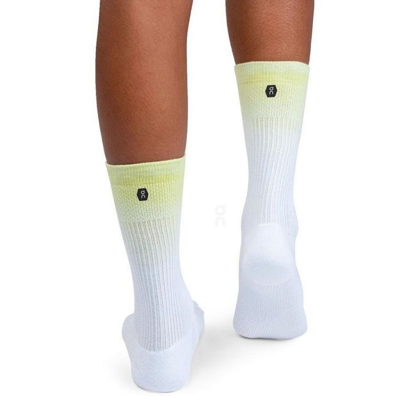 Yellow / White Men On Cloud All-Day Socks | IE_ON9060