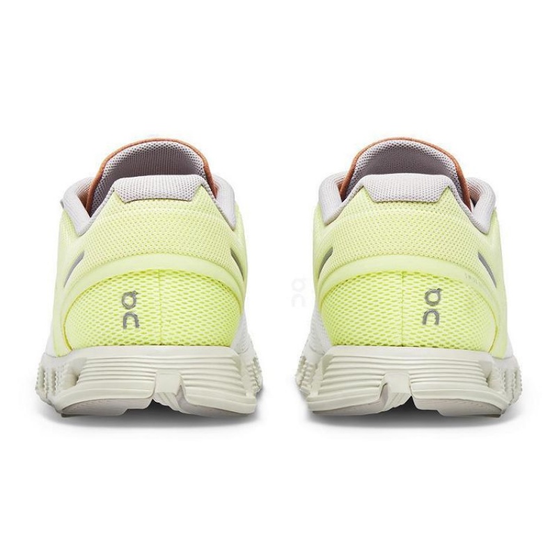 Yellow / White Women On Cloud Cloud 5 Sneakers | IE_ON8865